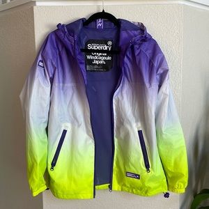 Superdry women’s ombre windbreaker size large